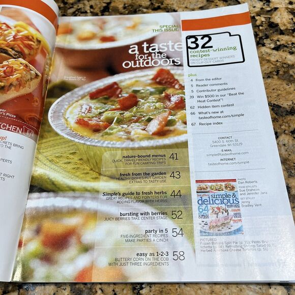 Taste Of Homes Simple and Delicious Back Issues Recipes Magazines 2008 set Of 6 - Picture 13 of 16